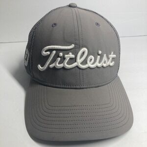 Titleist Foot‎ Joy Pro V1 Cap Hat Gray Adult Adjustable Mesh Snapback  STAINS